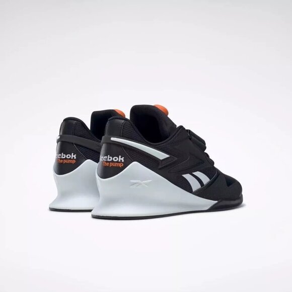 Men Reebok Legacy Lifter 3 Pump Weight Olympic Lifting Shoes Black White HR0428 - Picture 4 of 6